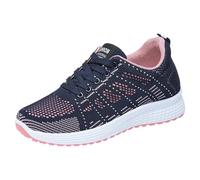 Chaussures Sport Femme Course Chaussures Femme Ete Cómodo Chic Chaussure de Running en Malla Basquetas De Caminar Suela Esponjosa Zapatilla Flexible Basquette Grande taille Chaussure, azul, 41 EU