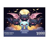 chauves-Souris colorées Puzle Juguete Educhativo Decoración del Hogar 1000 Piezas Animaux mignons Animaux Rompecabezas Imposible Juego De Habilidad para Adultos 38x26cm/1000pcs