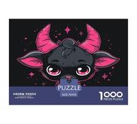 chauves-Souris colorées Rompecabezas Regalo Creativo Decoración del Hogar 1000 Piezas Animaux mignons Animaux Rompecabezas Imposible Juguetes Desafiantes para Adultos Y Niños 70x50cm/1000pcs