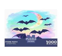 chauves-Souris Puzzle Desafíos Divertidos Decoración del Hogar 1000 Piezas Juguetes Desafiantes Animaux Puzle Juego De Habilidad para Adultos 38x26cm/1000pcs