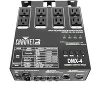 CHAUVET DJ Paquete de regulador/relé DMX-4 para luces LED e incandescentes de escenario