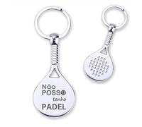 Chaveiro Pá de Remo - Chaveiros - Não POSSO, tenho Paddle - Chaveiro Gravado Padel - Acessórios para Jogadores de Padel - Presentes Originais com Mensagem Gravada a Laser - Chaveiros para Amigos