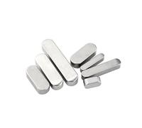 Chaveta paralela de acero inoxidable, Llaves cuadradas rectangulares M4 GB1096, acero inoxidable 304, for eje de transmisión, llave paralela, color plateado, varios tamaños, paquete 10(14mm)