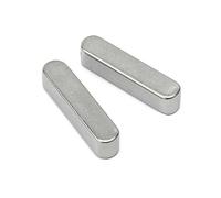 Chaveta paralela de acero inoxidable, Pasador de chaveta plano paralelo acero inoxidable 304, extremo redondo, varios tamaños, paquete 44(60mm,3x3mm)