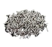 Chavisenty 100 tornillos para golpeador de guitarra eléctrica Strat/Tele, color plateado
