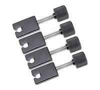 Chavisenty 4 sillines de repuesto para puente sin cabeza, accesorios de guitarra para puente de bajo sin cabeza
