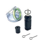 Chavisenty Alarma de camping al aire libre con disparador perimetral, cobertura de 360°, alarma perimetral, fácil de usar, color negro