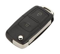 Chavisenty Carcasa de repuesto para llave de coche plegable con 2 botones y almohadilla de botón compatible con Golf MK4