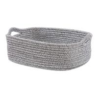 Chavisenty Cesta de Almacenamiento Rectangular de Cuerda de AlgodóN Cesta de Almacenamiento de Juguetes Cesta de Almacenamiento de BañO, A