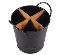 Chavisenty Organizador de Cubiertos de Cocina Soporte de Cuchillo Soporte de Almacenamiento Cuchara Separada Tenedor Palillos Utensilios de Cocina Cubo de Herramientas de Cocina Negro