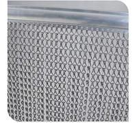 Chawniao 90 x 200 cm Cortina de cadena de puerta de aluminio de primera para puertas, mosquitera, mantiene fuera insectos, moscas, avispas, mosquitera interiory exterior