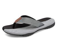 ChayChax Chanclas Hombre Deportivas Sandalias de Playa y Piscina Suave Zapatillas Antideslizante Verano Flip Flops,Negro Gris,42 EU