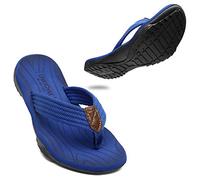 ChayChax Chanclas Hombre Deportivas Sandalias de Playa y Piscina Suave Zapatillas Antideslizante Verano Flip Flops,Azul,41 EU
