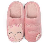 ChayChax Zapatillas de Estar por Casa Lindo Animados para Niños Mujer Hombre Invierno Pelusa Forro Pantuflas Interior Cómodo Caliente, Rosa, 29/30 EU(220)