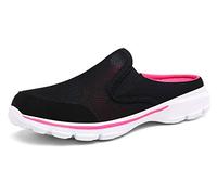 ChayChax Zapatillas de Estar por Casa para Mujer Hombre Zuecos Cómodos Suave Pantuflas de Interior Exterior Antideslizante Ligero Planos Zapatos de Casa, Negro, 35 EU