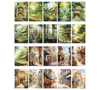 CHBCD 60 Accesorios para Álbumes de Recortes, Accesorios para Álbumes de Recortes de Papel Vintage en Varios Patrones, Decoraciones para Álbumes de Fotos de 10 x 15 cm,Accesorios para Bullet Journal