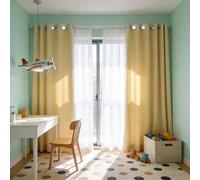 CHBIN Visillos Dormitorio 60 x 130 cm Frio y Caloraislantes, Anti Luz, Acusticas Visillos Salon, Cortinas Dormitorio 1 Piezas para Salón Ventana Habitación, Color Crema