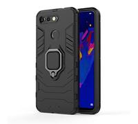CHcase Huawei Honor View 20/V20 Funda, 2in1 Armadura Combinación A Prueba de Choques Escudo Cáscara Dura PC + TPU con Soporte Magnetic Car Mount Case Cover para Huawei Honor View 20/V20 -All Black