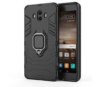CHcase Huawei Mate 10 Funda, 2in1 Armadura Combinación A Prueba de Choques Heavy Duty Escudo Cáscara Dura PC + TPU Silicona con Soporte Magnetic Car Mount Case Cover para Huawei Mate 10 -All Black