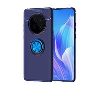 CHcase Huawei Mate 40 Funda, Anillo Soporte Funda 360 Grados Giratorio Ring Grip con Gel TPU Case Carcasa Fundas para Huawei Mate 40 -Azul