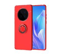 CHcase Huawei Mate 40 Funda, Anillo Soporte Funda 360 Grados Giratorio Ring Grip con Gel TPU Case Carcasa Fundas para Huawei Mate 40 -Rojo