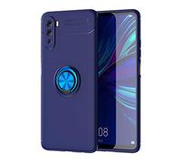 CHcase Huawei Mate 40 Lite Funda, Anillo Soporte Funda 360 Grados Giratorio Ring Grip con Gel TPU Case Carcasa Fundas para Huawei Mate 40 Lite -Azul