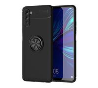 CHcase Huawei Mate 40 Lite Funda, Anillo Soporte Funda 360 Grados Giratorio Ring Grip con Gel TPU Case Carcasa Fundas para Huawei Mate 40 Lite -Negro