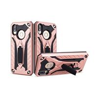CHcase Huawei P20 Lite Funda, Heavy Duty Silicona híbrida con Soporte Cáscara de Cubierta Protectora de Doble Capa Funda Caso para Huawei P20 Lite -Rose Gold
