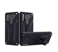 CHcase Huawei P20 Pro Funda, Heavy Duty Silicona híbrida con Soporte Cáscara de Cubierta Protectora de Doble Capa Funda Caso para Huawei P20 Pro -Black