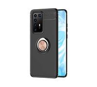 CHcase Huawei P40 Pro Funda, Anillo Soporte Funda 360 Grados Giratorio Ring Grip con Gel TPU Case Carcasa Fundas para Huawei P40 Pro -Oro Rosa