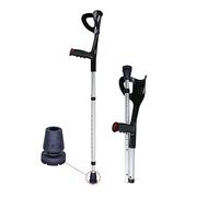 CHCWR 10 Paradas de Altura muletas de antebrazo Ajustable muletas sin Deslizamiento para el Apoyo de los Adultos después de Que la lesión o la cirugía apoya hasta 130 kg/286 LB (1 PC) de Moda