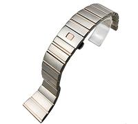 CHCWR 15 17 18 23 25 mm 316L STACK BAND de acero inoxidable para una correa de reloj de constelación de doble águila/oro plateado/18 * 9.5 mm
