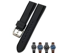 CHCWR 20 mm de 21 mm 22 mm de goma silicona azul Black Blue Watchs para IWC Pilot Mark 18 Watch Sports Store