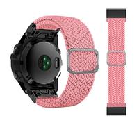 CHCWR 26 22 mm Sport Nylon Watchband Spstrap para Fenix 7 7x 6x 6 Pro 5x 5 Epix 3hr Facil Function Stribe Quick Release pulsera Pulsera (color: rojo y blanco, tamaño: 22 mm Fenix 5 6 935)