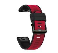 CHCWR 26 correas de banda de reloj de liberación rápida de 22 mm para 7 7x Easyfit Silicone Wirstband/Black Yellow/Feni* 7*