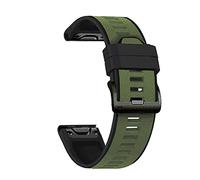 CHCWR 26 correas de banda de reloj de liberación rápida de 22 mm para 7 7x Easyfit Silicone Wirstband/Black Yellow/Feni* 7*