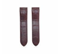 CHCWR Accesorios de reloj de cuero Reloj Banda de reloj transpirable para el nivel de automóvil SAN-TOS 100-BROWN 23.0 mm/azul/24.5 mm