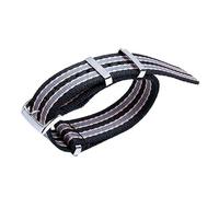 CHCWR Accesorios para el lienzo de la banda de reloj suave de la prueba de sudor de 20 mm 007 Accesorios de reloj de nylon adecuado para la correa Omega para Speedmaster 300 AT150 Aqua Terra Belt