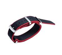 CHCWR Accesorios para el lienzo de la banda de reloj suave de la prueba de sudor de 20 mm 007 Accesorios de reloj de nylon adecuado para la correa Omega para Speedmaster 300 AT150 Aqua Terra Belt