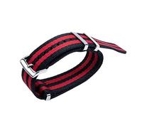 CHCWR Accesorios para el lienzo de la banda de reloj suave de la prueba de sudor de 20 mm 007 Accesorios de reloj de nylon adecuado para la correa Omega para Speedmaster 300 AT150 Aqua Terra Belt