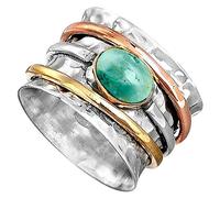 CHCWR Anillos elegantes para mujeres Los anillos retro de hombres y mujeres, revelan sus regalos de Navidad de personalidad para la novia, la esposa ocasión especial