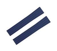CHCWR Band de vigilancia de goma FKM FKM impermeable 18 mm accesorios de 19 mm Reemplace para la correa de Patek para Philippe para Aquanaut 5067A-001 Bindo (color: azul oscuro, tamaño: hebilla de 19