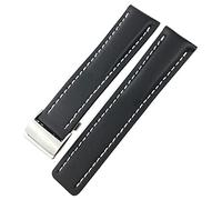 CHCWR Banda de reloj 22 mm de 24 mm para ajuste para el arco de color plegable azul negro de primer nivel de color plegable.