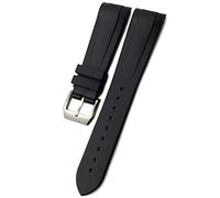 CHCWR Banda de reloj curva de silicona de goma de 22 mm impermeable para Tudor Black Bay Pelagos Plegado de hebilla de hebilla Strap/naranja/22 mm