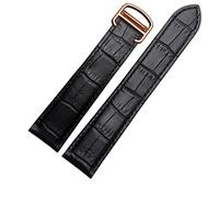 CHCWR Banda de reloj de cuero genuina con hebilla plegable para tanque 16 17 18 20 22 23 24 25 mm Correas (color: 8 mm, tamaño: 16 mm)