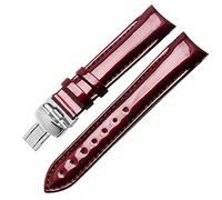 CHCWR Banda de reloj de cuero genuina para T035 Straps de finales curvos para mujeres de la pulsera 18 mm (color: blanco, tamaño: 18 mm)