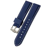 CHCWR Banda de reloj de goma 19 mm 21 mm 20 mm 22 mm 23.0 mm 24 mm para una correa de reloj de silicona impermeable suave/amarillo negro/20 mm