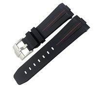 CHCWR Banda de reloj de goma para Tudor Heritage Black Bay Bronce Pelagos Pulseras deportivas impermeables 23 mm de 22 mm de vigilancia de 24 mm (color: azul verde, tamaño: hebilla negra de 23 mm)
