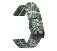 CHCWR Banda de reloj de nylon Store de Nylon Watch 18 mm 20 mm de 22 mm de 24 mm Releance Reloj Straps Watch Bands Strap /22 mm/Green White-B
