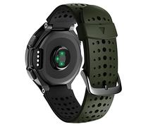 CHCWR Banda de reloj de silicona de reemplazo para Forerunner 230/235 / 220/620 / 630 / 735xt Ratio al aire libre Store Store/verde negro